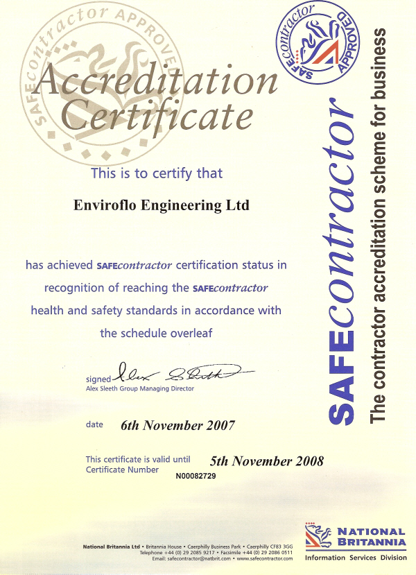 SAFEcontractor Accreditation